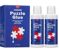 KALANKA-Lemeitu Colle pour puzzle de 240 ml avec tête d'éponge, séchage rapide, colle de puzzle lumineuse et soluble dans l'eau, convient pour 2000 à 5000 pièces, colle de puzzle pour cadre, accessoi