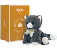 KALANKA-- Les Amis - Peluche Bébé Chamallow Le Chat - 13 cm - Matière Très Douce - Boîte Cadeau - Dès la Naissance, K970004
