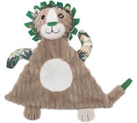 KALANKA-LES DEGLINGOS - DOUDOU Baby Jelekros le lion - Velours côtelé ultra doux - Idée cadeau - Dès la naissance - 28 cm - Taupe