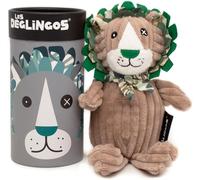 KALANKA-LES DEGLINGOS - Peluche petit Simply + boîte cadeau - Jelekros le lion- Dès la naissance - 22cm - gris