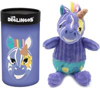 KALANKA-LES DEGLINGOS - Peluche petit Simply + boîte cadeau - Kiprokos le zèbre - Dès la naissance - 22cm - violet