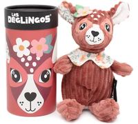 KALANKA-LES DEGLINGOS - Peluche petit Simply + boîte cadeau - Melimelos la biche - Dès la naissance - 22cm - terracotta