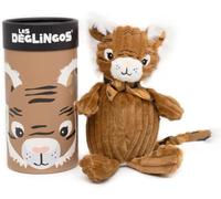 KALANKA-LES DEGLINGOS - Peluche petit Simply + boîte cadeau - Speculos le tigre - Dès la naissance - 22cm - ocre
