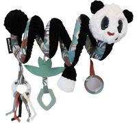 KALANKA-LES DEGLINGOS - Spirale d`activités Rototos le panda - jouet d`éveil pour bébé avec activités sonores et tactiles - 1 pièce - Noir&Blanc - 40cm déployé