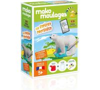 KALANKA-- Les Espèces Protégées - L'Ours Polaire - Moulage en Plâtre à Peindre - Kits Loisirs Créatifs pour Enfants -Moules réutilisables - Partenariat Bioviva - Made In France -Dès 5 ans-39062