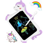 KALANKA-Licorne Jouet Enfant Fille Cadeau - Tablette Dessin Enfant Jeux Educatif Cadeau Fille 2 3 4 5 6 7 8 Ans Anniversaire Tablette d'écriture LCD, 10 Inch Tablette Educative Enfant Ardoise Magique