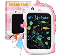 KALANKA-Licorne Jouet Fille Enfant Cadeau - Educative Jeux Jouet Cadeau Fille Enfant 1 2 3 4 5 + Ans Creatif, Ardoise Magique Tableau Magnetique LCD Tablette Dessin Graphique Enfant Fille Cadeau Anni