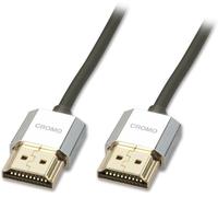 KALANKA-Lindy - Câble HDMI 2.0 CROMO Slim High Speed 4.5 Mètres avec Ethernet, Design Slimline, 4k@60Hz 10.2G 3D 1080p HDCP 2.2 Arc CEC Testé ATC Ecran TV OLED, Xbox, PS4, PS5, Blu-Ray, Barre de Son