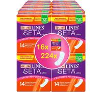 Kalanka-Lines Soie Ultra Fussi Léger, 16 Paquets De 14 Serviettes Hygiéniques (224 Absorbants)