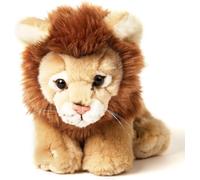 KALANKA-Lion Assis - 19 cm (Hauteur) - Peluche Sauvage - Doudou