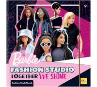 KALANKA-Lisciani - Barbie - Carnet de Croquis Ensemble Nous Brillons - Studio de Mode - Modèles à Habiller - Jeu Créatif - Feutres de Couleur - Pour Filles à Partir de 4 ans