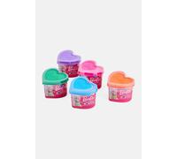 KALANKA-Lisciani - Barbie Pâte à modeler avec paillettes - 5 Pots en forme de c?ur - Loisirs Créatifs - Moules Inclus - Pour les Filles à partir de 3 ans