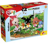 KALANKA-Lisciani - Bing - Maxi Puzzle Nature 81219 - Puzzle Enfant 24 Pièces - Très Épaisses - Développe Dextérité et Observation - 50x35 cm - Fabriqué en Italie - Dès 3 Ans