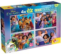 KALANKA-Lisciani - DISNEY ENCANTO - Puzzle 4x48 Pièces - Pour Enfants Dès 4 Ans - Puzzle Maxifloor Double Face - 35x25cm - Verso à Colorier - Jeu Éducatif & Ludique