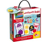 KALANKA-LISCIANI - Montessori Baby Touch Logic - Jeu Éducatif 10 Associations de 2 pièces - Pour Enfants de 1 à 4 ans - Pièces en Relief - Stimule les Sens, la Mémoire et la Logique