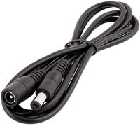 KALANKA-LitaElek 5m 22AWG DC 12V Câble d'extension Prise DC 5,5mm x 2,1mm DC 0-36V Cordon d'alimentation Rallonge électrique Mâle à Femelle pour Moniteur de Voiture, Caméra CCTV, Bande LED, Noir, 1pc