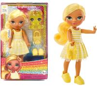 KALANKA-Littles - Daisy Madison - Petite Poupée Mannequin Articulée - Poupée Jaune de 14 cm avec Sac à Main et Ourson Magique - Convient aux Enfants et aux Collectionneurs