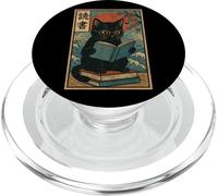 Kalanka-Livre De Lecture Chat Japonais Bibliothèque Teacher Bookish Graphic Popsockets Popgrip Pour Magsafe
