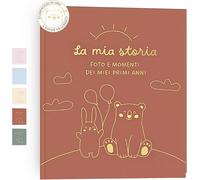 Kalanka-- Livre De Naissance Bébé Pour Coller Des Photos Et Écrire Avec Plus De 50 Pages Et Autocollants, Album Photo Bebe De Première Année Jusqu'à Ses 5, Idéal Comme Cadeau Naissance Fille Et Garço