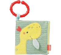 Kalanka-Livre D'images Happy Dino - Livre Tactile Pour Bébé En Tissu Avec Des Motifs D'animaux - Jouet À Suspendre Pour Poussette Et Siège Bébé - Livre Crépitant Pour Bébés Et Enfants À Partir De 0+
