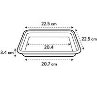 Kalanka-Loft Urban Soucoupe Carrée 22 - Soucoupe Pour Extérieur - Ø 22.0 X H 3.1 Cm - Blanc/Blanc