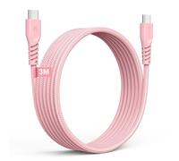 KALANKA-Long 3m USB C to USB C Cable 60W, Braided Type C to C Cable Fast Charge Compatible with iPhone 15, iPad Pro, MacBook, Samsung S24/S23/A14/A15/A25/A35/A34/A55/A54/A05s/A04s etc