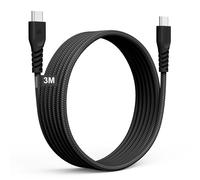 KALANKA-Long 3m USB C to USB C Cable 60W, Braided Type C to C Cable Fast Charge Compatible with iPhone 15, iPad Pro, MacBook, Samsung S24/S23/A14/A15/A25/A35/A34/A55/A54/A05s/A04s etc