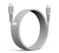 KALANKA-Long 3m USB C to USB C Cable 60W, Braided Type C to C Cable Fast Charge Compatible with iPhone 15, iPad Pro, MacBook, Samsung S24/S23/A14/A15/A25/A35/A34/A55/A54/A05s/A04s etc