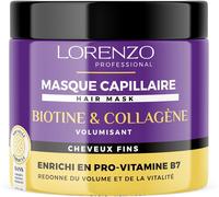 Kalanka-Lorenzo - Masque Capillaire Épaississant À La Biotine Et Collagène Pour Cheveux Fins - Volume Intense - Sans Sulfate, Paraben, Silicone - 500ml