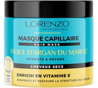 Kalanka-Lorenzo - Masque Capillaire Revitalisant À L`Argan Du Maroc - Hydratation Profonde, Réparation Intense - Sans Sulfate, Paraben, Silicone, Colorant - 500ml