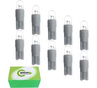 Kalanka-Lot De 10 Ampoules À Incandescence 12 V 0,5 W W2 X 4,6d - Culot En Plastique - 12 V 0,5 W - Gris - Éclairage De Compteur De Vitesse - Éclairage D'instrument