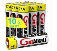 KALANKA-Lot de 10 piles alcalines 27A A27 MN27 sans mercure 12 V (27A V27A LR27A WE27A WE27A L828) conçues pour une utilisation dans les télécommandes