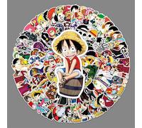 KALANKA-Lot de 106 autocollants One Piece - Dessin animé japonais - En vinyle - Pour ordinateur portable, bouteille d'eau, vélo, iPhone, ordinateur, skateboard, pare-chocs, moto, bagage