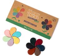 Kalanka-Lot De 12 Crayons À La Cire D'abeille Non Toxique En Forme De Fleur - Facile À Tenir Et À Utiliser, Sans Danger Pour Tous Les Âges - Beau Cadeau Pour Les Filles De 3 À 6 Ans