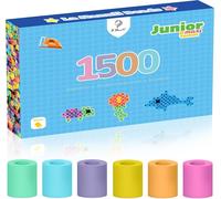 KALANKA-Lot de 1500 grandes perles à repasser de 10 mm - Taille XL - Pour enfants à partir de 3 ans - Kit de recharge de perles de bricolage (couleurs pastel)