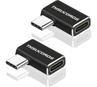 Kalanka-Lot De 2 Adaptateurs Extension Usb C Angle Droit, Extension Mâle 90 Degrés Gauche Vers Femelle Pd 100w 20gbit/S Type C 3.2 Gen2 4k@60hz Pour Steam Deck, Switch, Macbook