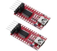 KALANKA-Lot de 2 adaptateurs FT232RL USB vers puce série TTL 43,3 x 17,9 mm DTR RX TX VCC CTS GND broches compatibles avec module de dérivation A-rduino Mini Port carte adaptateur