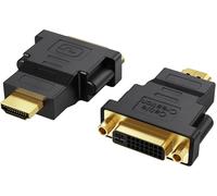 KALANKA-Lot de 2 adaptateurs HDMI vers DVI, convertisseur HDMI bidirectionnel mâle vers DVI Femelle, convertisseur DVI vers HDMI 1080p pour PC, TV, Moniteur