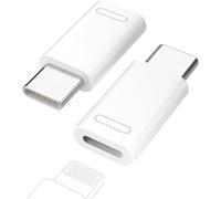 KALANKA-Lot de 2 adaptateurs Lightning femelle vers USB-C 35 W - Connecteur USB-C mâle vers Lightning femelle - Compatible avec Lightning iPhone 15/15 Pro Max/15 Plus, iPad Pro/Air, pour une charge r
