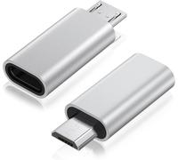 KALANKA-Lot de 2 adaptateurs micro USB vers USB C de type C femelle vers micro B mâle, transfert de données QC 3.0, compatible avec PS4, Xbox, manette de jeu, Spaker, enregistreur de conduite, Huawei