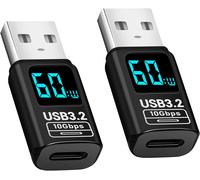 KALANKA-Lot de 2 adaptateurs US B vers USB-C 10 Gbps USB3.2 Gen 2 compatible avec téléphone portable, ordinateur portable, tablette, clé USB, disque dur, clavier