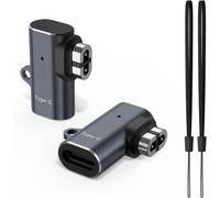 KALANKA-Lot de 2 adaptateurs USB C vers SHOKZ OpenRun Pro, adaptateur de charge USB C femelle pour Shokz Openrun/Shokz Openrun Mini/SHOKZ OpenRun Pro Mini, avec cordon