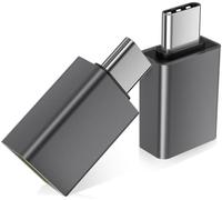 KALANKA-Lot de 2 adaptateurs USB C vers USB, USB C mâle vers USB A femelle 3.0 OTG, convertisseur Thunderbolt 4 5 de type C pour iMac, MacBook Pro, Apple iPhone 16 16e 15, iPad, Microsoft Surface, Sa