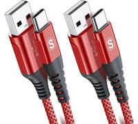 KALANKA-Lot de 2 câbles 3M USB C de type C en nylon pour iPhone 16/ iPhone 15 Pro Max,Samsung Galaxy S24/S23/S22/S21/S20/S10, so ny Xperia, Huawei P50/P40,Xiaomi,Google Pixel, LG