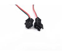 KALANKA-Lot de 2 câbles d'éclairage LED JST SM mâle femelle 5 m 3 broches pour WS2812B WS2811 SK6812 Symphonie LED avec connecteurs SM3P