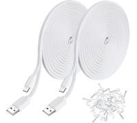 KALANKA-Lot de 2 câbles d'extension d'alimentation USB de 6 m, compatibles avec Yi Camera, Wyze Cam, Oculus Go, Echo Dot Kid Edition, Nest Cam, Blink, Furbo Dog, Kasa Cam, YI Dome Home Camera, Cordon