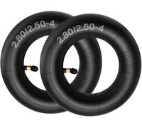 KALANKA-Lot de 2 chambres à air 2.80/2.50-4 280/250-4 2.80-4 2.50-4 280-4 250-4 avec tige de valve courbée pour Razor Scooter e300, brouette, diable, tondeuse à gazon, chariot