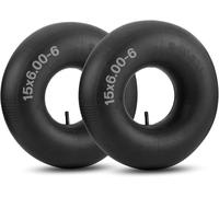 KALANKA-Lot de 2 chambres à air de rechange pour pneus de 15 x 6,00-6, pneus de tondeuse à gazon, tuyau à air en caoutchouc épais 15 x 600-6 avec tige de valve droite TR-13 pour tracteurs de cour, br
