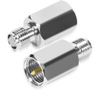KALANKA-Lot de 2 connecteurs coaxiaux SMA femelle vers FME mâle FME mâle vers SMA femelle Adaptateur coaxial RF pour câble coaxial antenne de diffusion sans fil LAN appareil