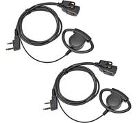 KALANKA-Lot de 2 écouteurs Radio 2 Broches avec Anneau en D pour Talkie-walkie Baofeng UV-5R BF-888S Kenwood TK3501 TK2107 Protalk RT24 RT27 eSnic